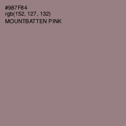 #987F84 - Mountbatten Pink Color Image
